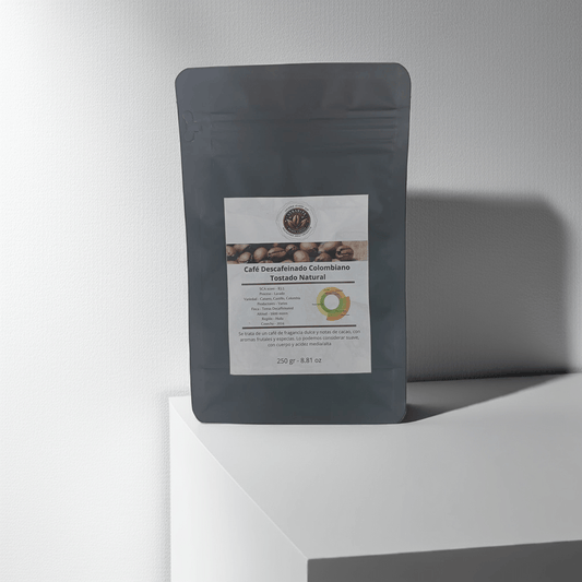 Café Descafeinado Colombiano Tostado Natural - SybariteCoffee