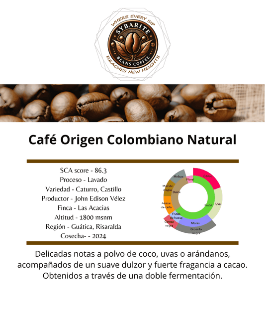 Café Origen Colombiano Natural - SybariteCoffee
